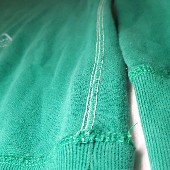 American Eagle Hoodie Size Medium Green NYC Hooded Cotton Pullover Sweatshirt - Picture 3 of 8